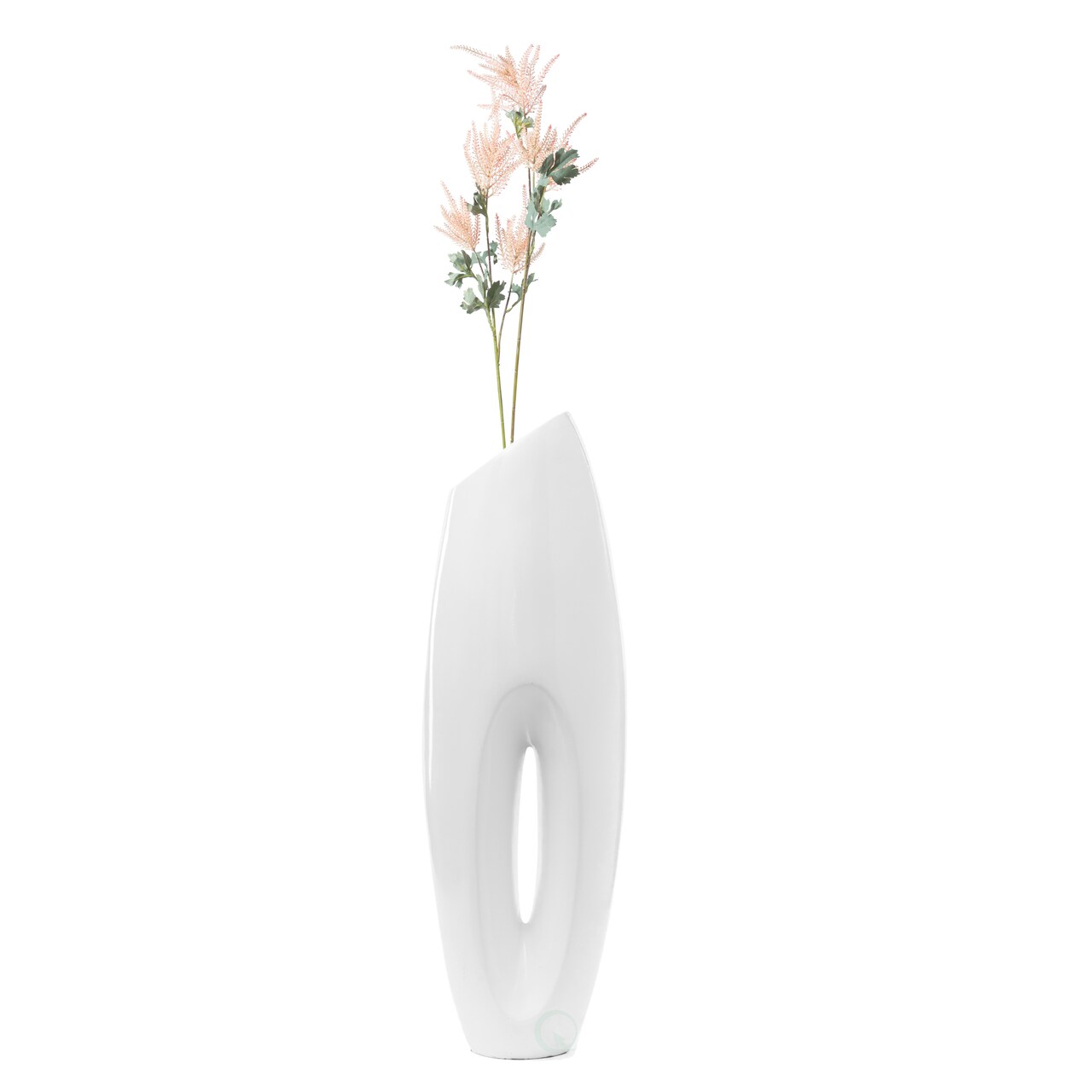 Tall Floor Vase, Modern White Large Floor Vase, 40-inch Vase, Decorative Lightweight Vase, for the Entryway, Dining Room, Living Room, or Bedroom